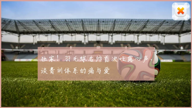 独家!羽毛球名帅首次吐露心声,谈青训体系的痛与爱